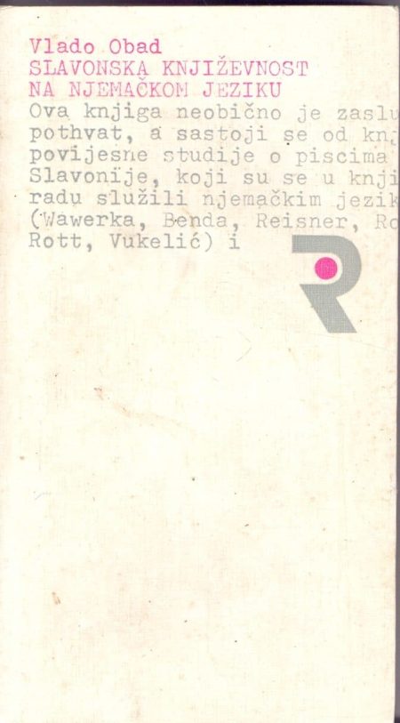 Slavonska književnost na njemačkom jeziku